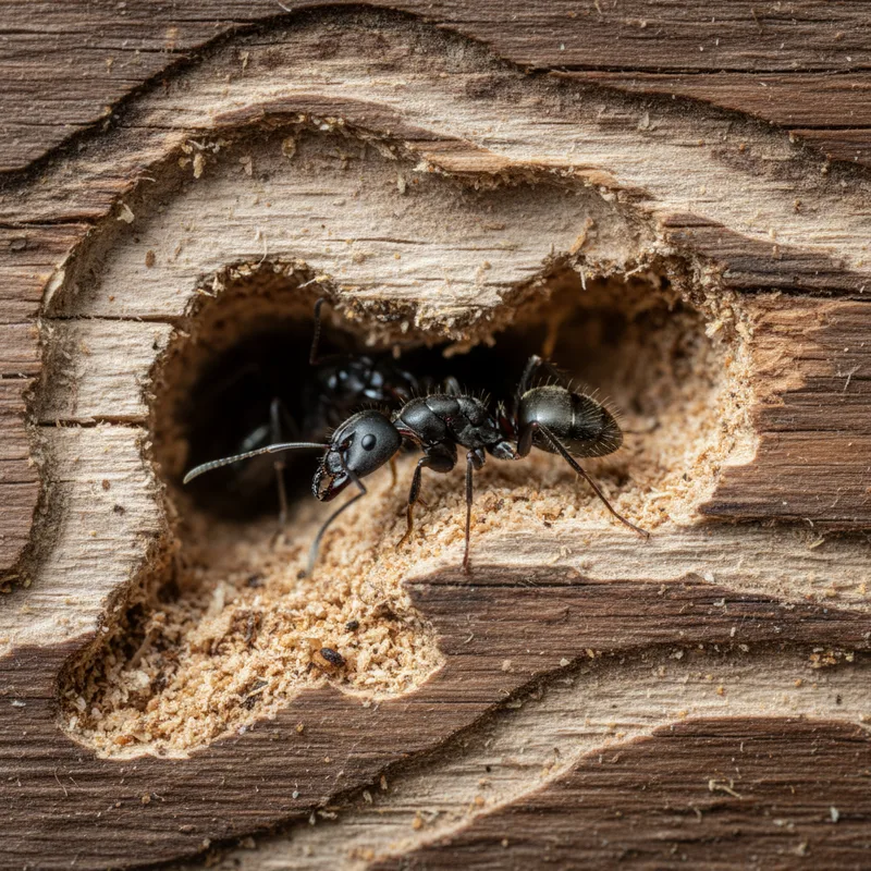 Fourmis charpentières : identification, dégâts et traitement